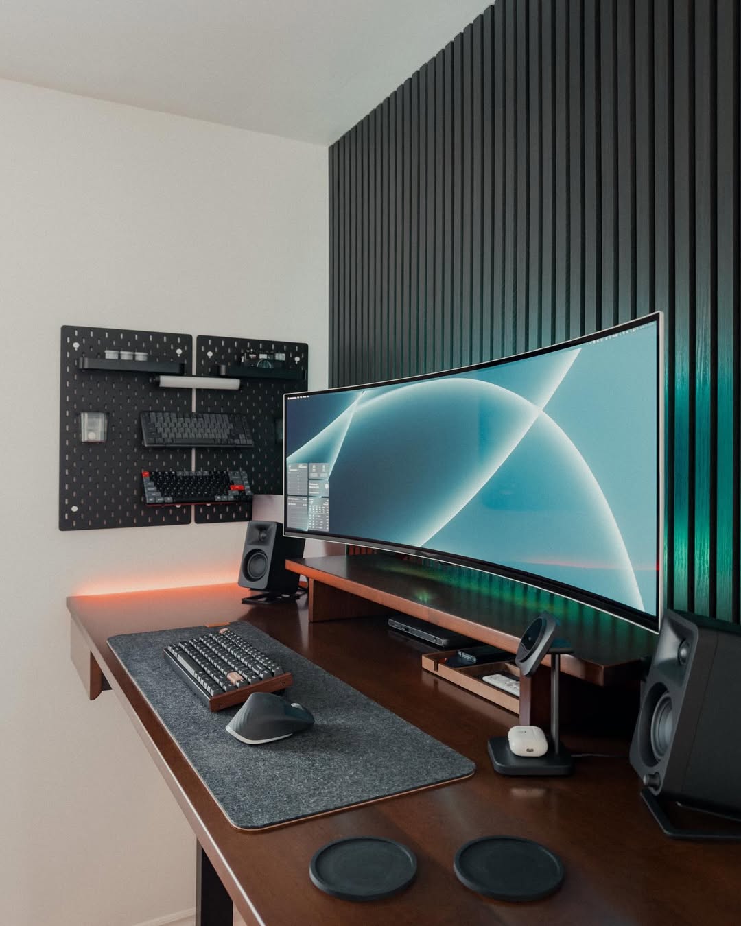 Setup télétravail avec ecran ultrawide